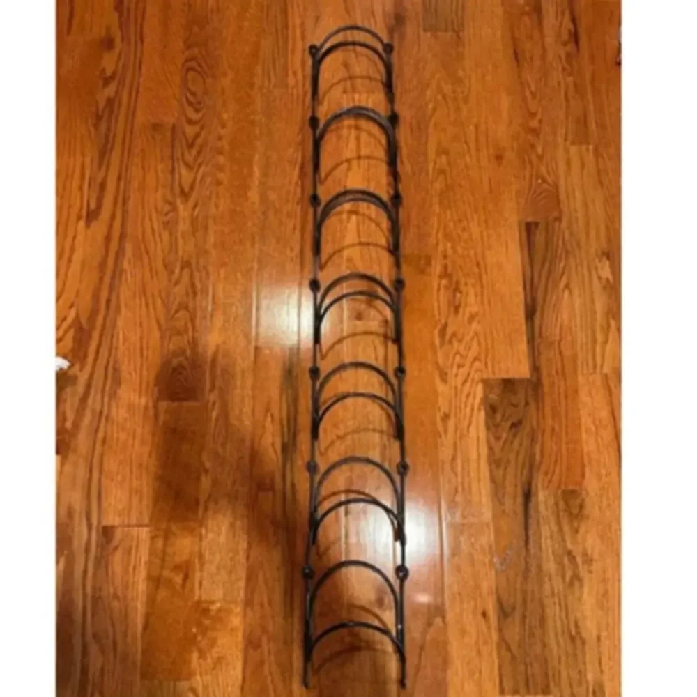Wrought Iron Metal Towel Rack or Wine Rack Multifunctional Organizer